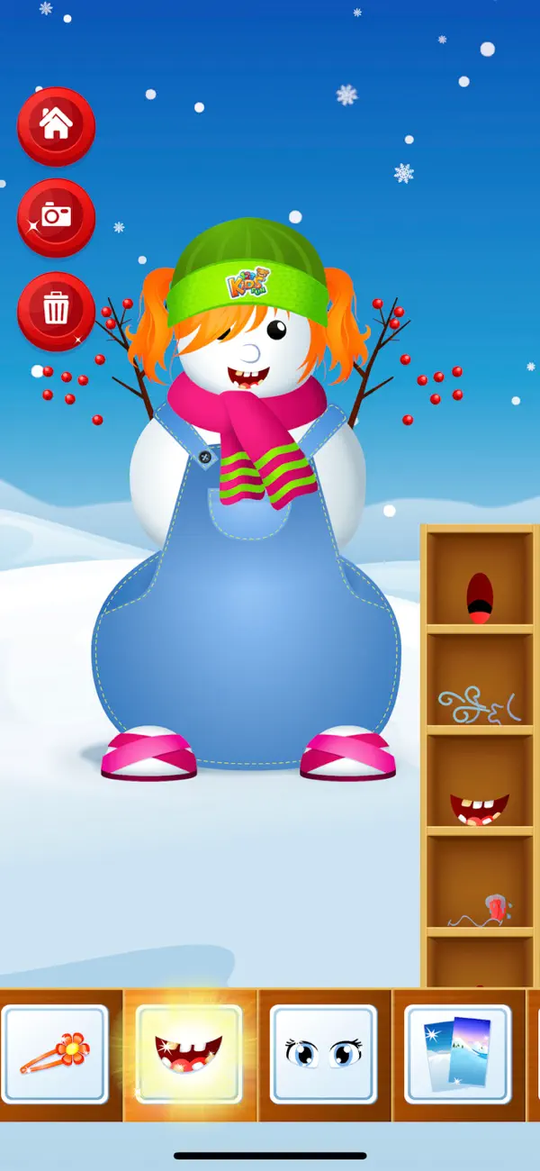 Screenshot #1 pour Dress Up Snowman Game