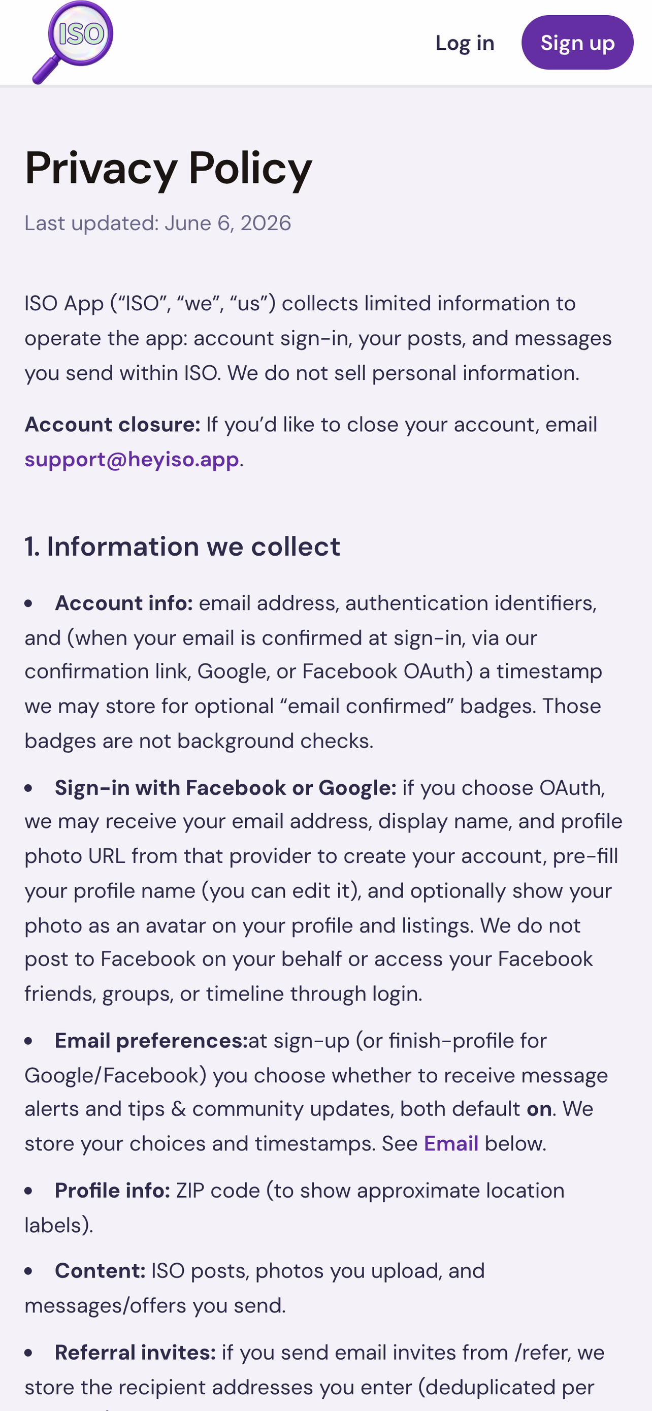 ISO (In Search Of) App screenshot 6