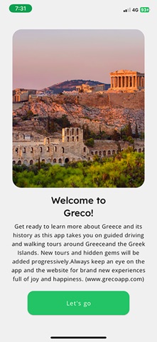Greco AI Tours screenshot