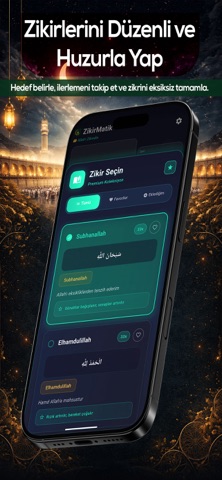 Zikirmatik - İslami Tesbih iPhone screenshot