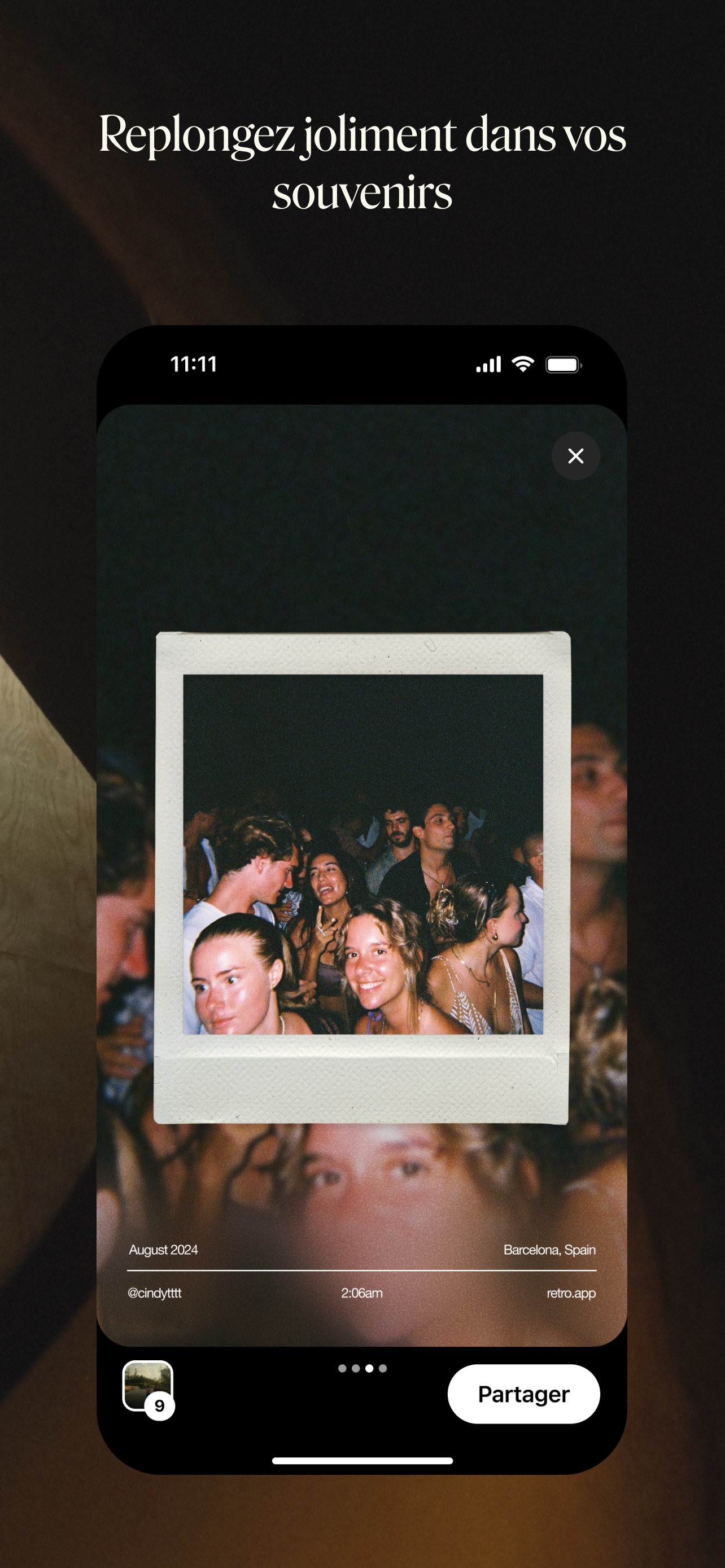 Screenshot 4 of Retro — Photos entre amis