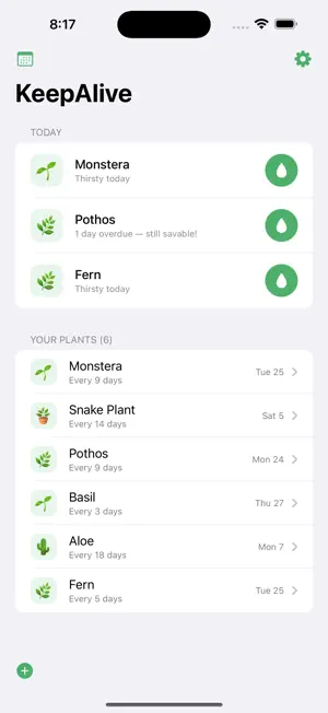 KeepAlive: Plant Watering screenshot 1