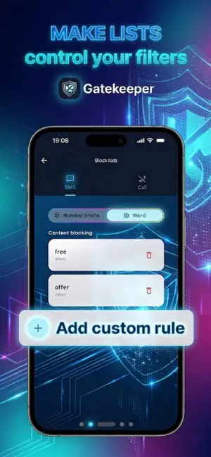 Gatekeeper: SMS & Call Blocker screenshot 3