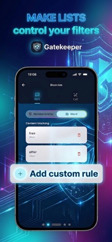 Gatekeeper: SMS & Call Blocker Screenshot 3 of 5