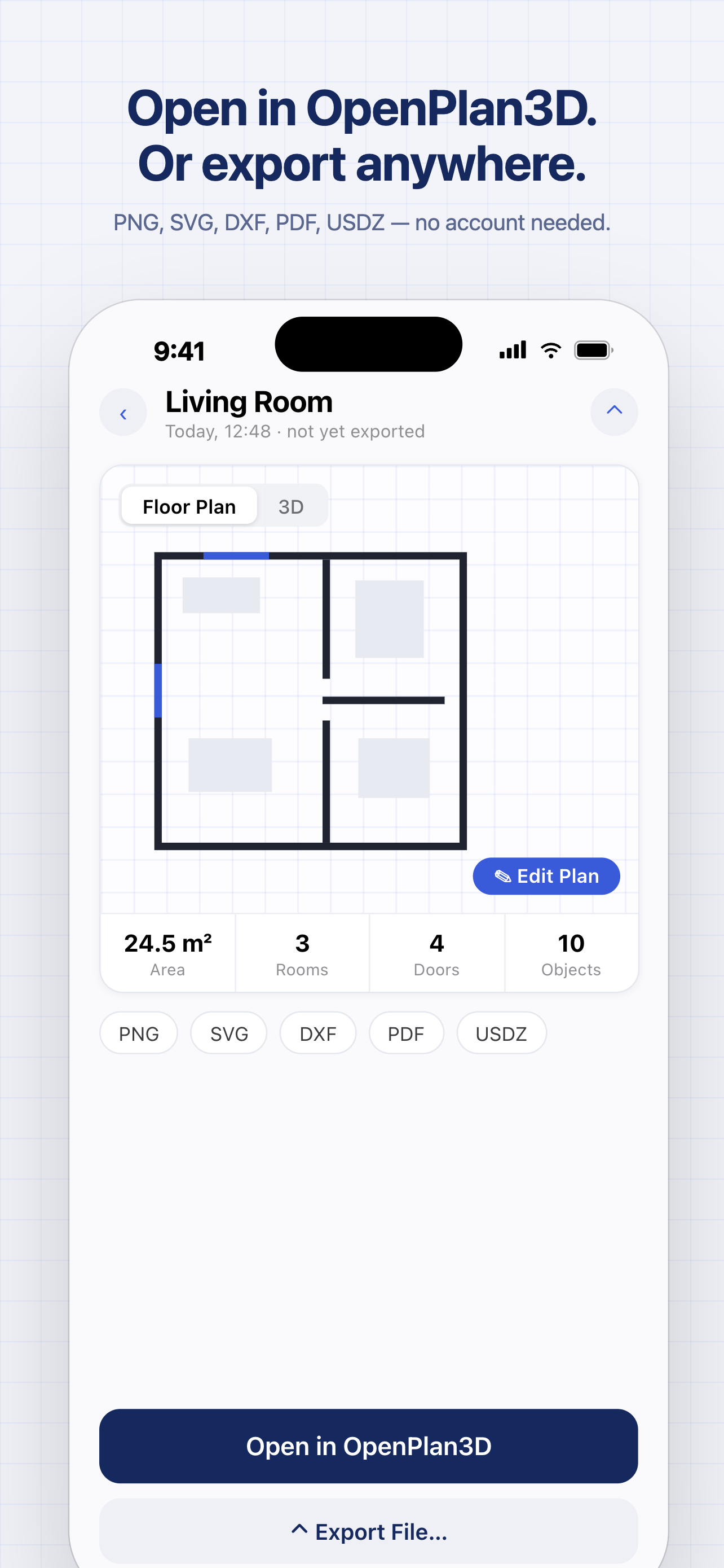 OpenPlan3D screenshot 5