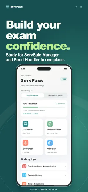 ServPass: Food Handler Exam screenshot 1