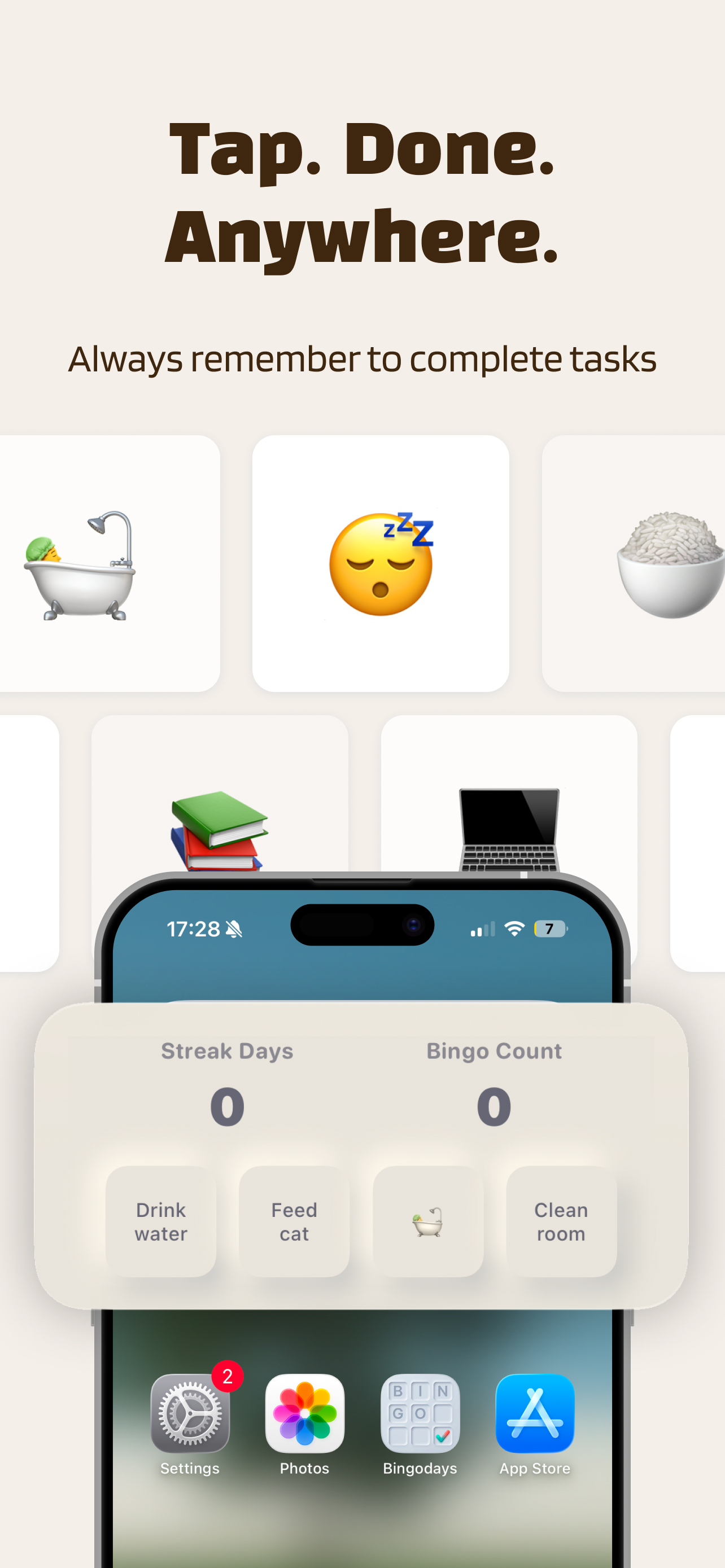 Bingodays: ADHD ToDo App