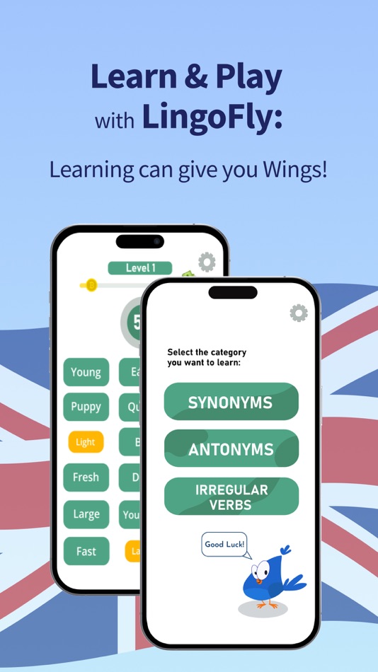 #1. VerbFly: Match & Learn Verbs (iOS) 来自: ENGLISH IN GAMES