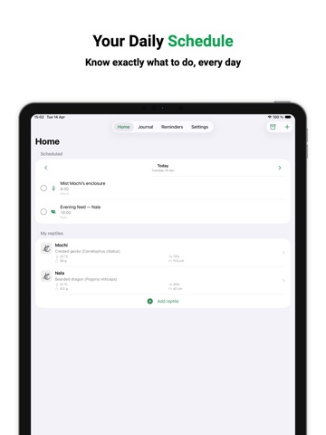 Reptia – Reptile Tracker iPad screenshot