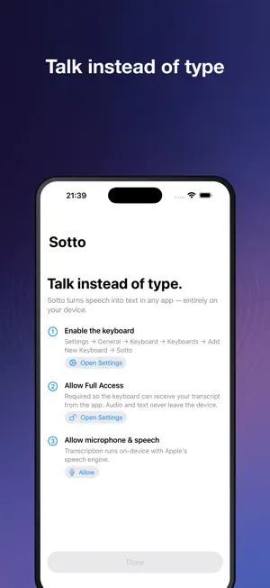 Voice Keyboard: Speech to Text screenshot 1