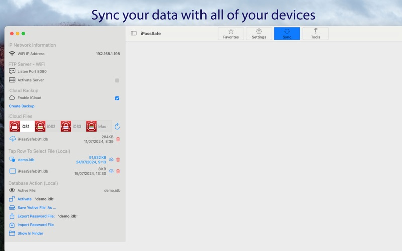 iPassSafe Pro Password Manager screenshot