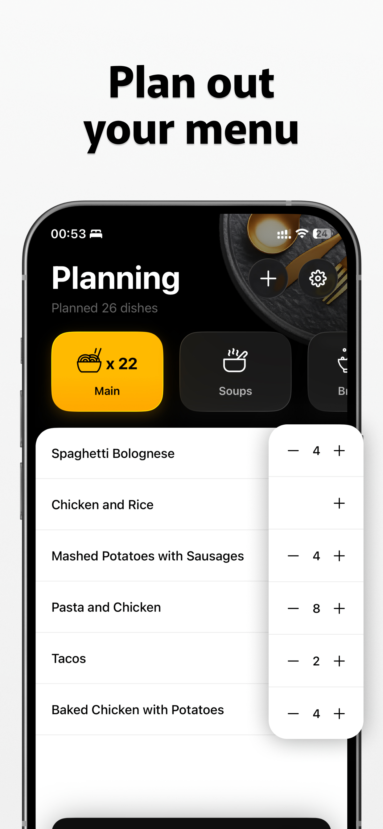 Food Menu: Plan & Shop screenshot 4