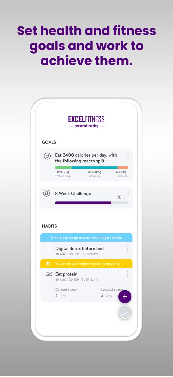Screenshot #1 pour Excel Fitness PT