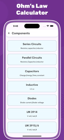 Electronics Toolkit calc Screenshot 6 of 6