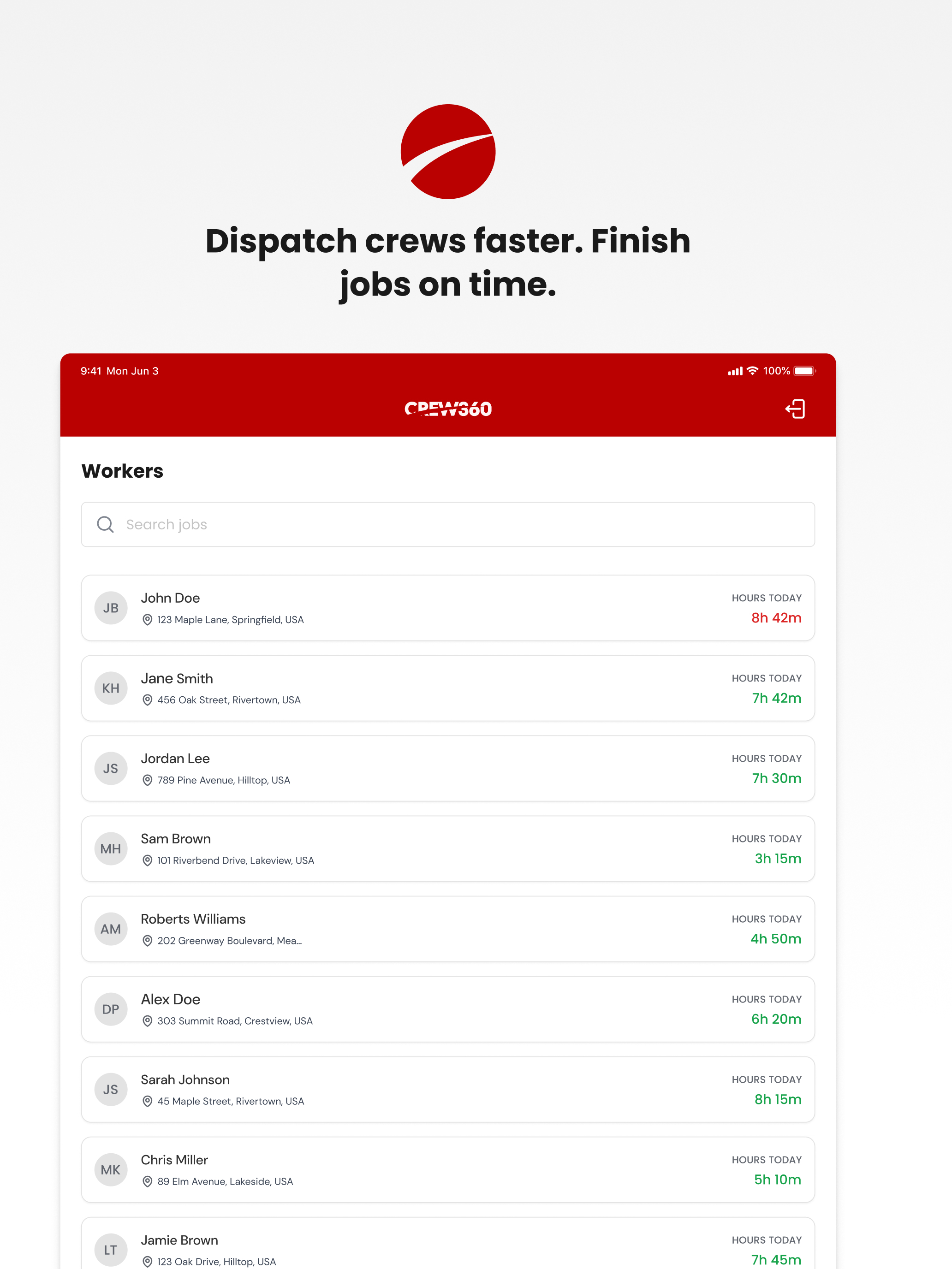 Crew 360 Tracker screenshot 11