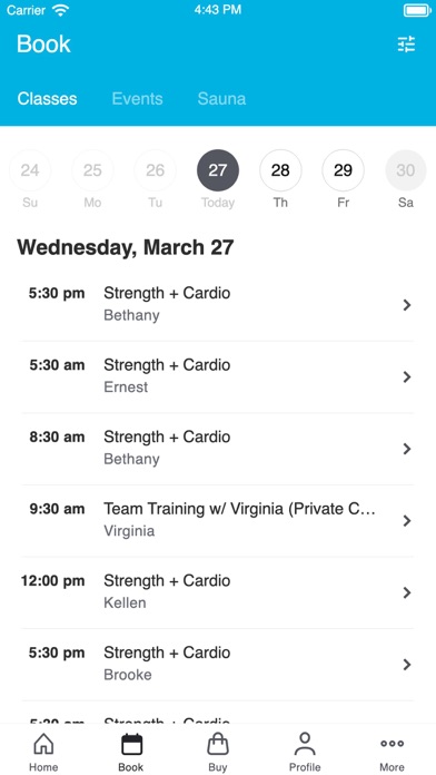 Rise RX Fitness Screenshot