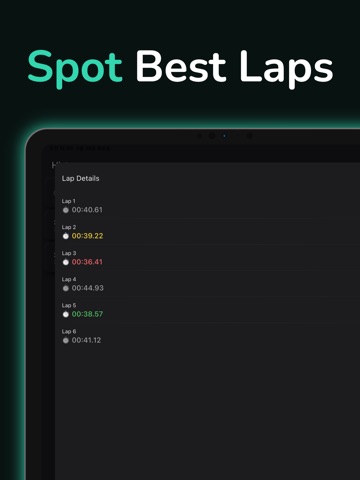 StopWatchhh: Lap Timer iPad screenshot