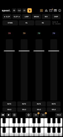 spool. – Tape Synth iPhone screenshot