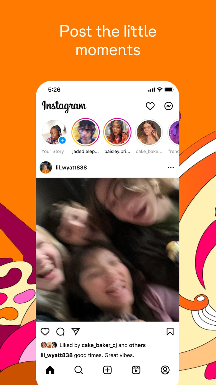 Instagram w/ Theta screenshot 5 - iOS app interface