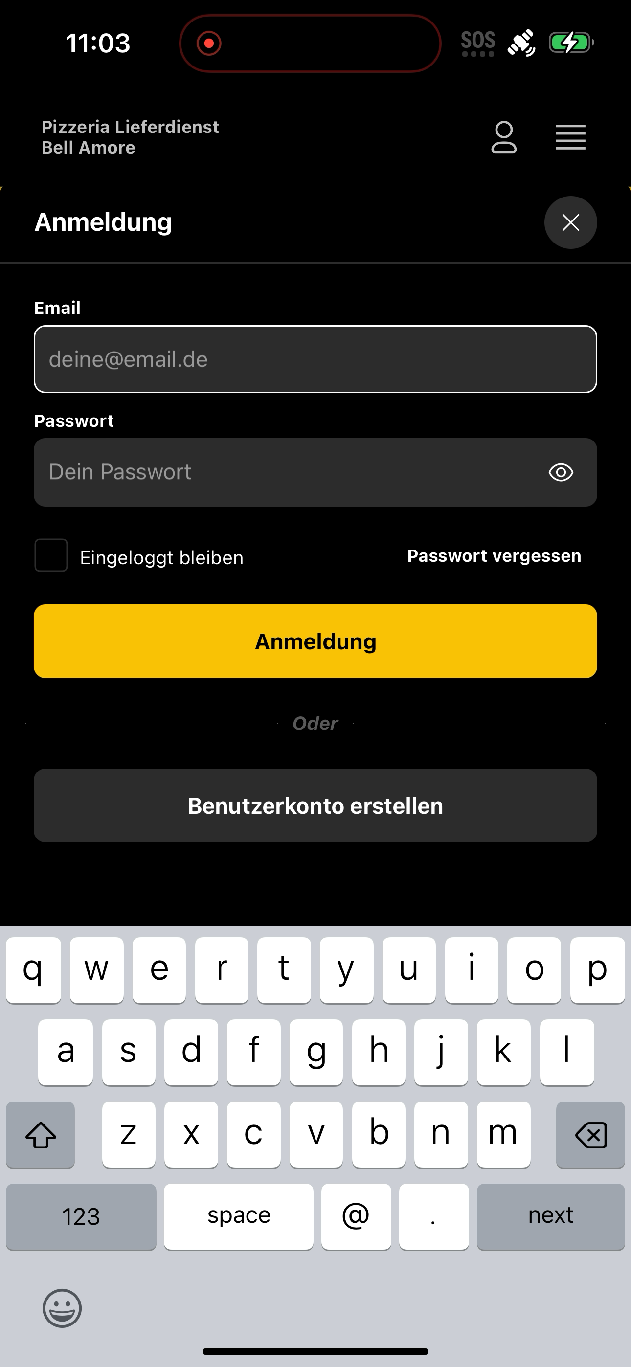 Pizzeria Lieferdienst Bell Amo screenshot 3