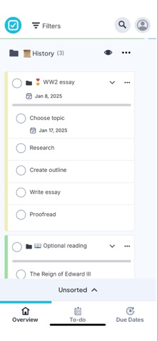 Global Tasks app screenshot