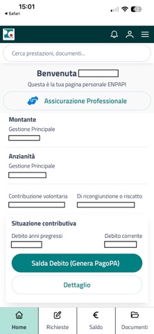 Enpapi Area Riservata iPhone screenshot 4