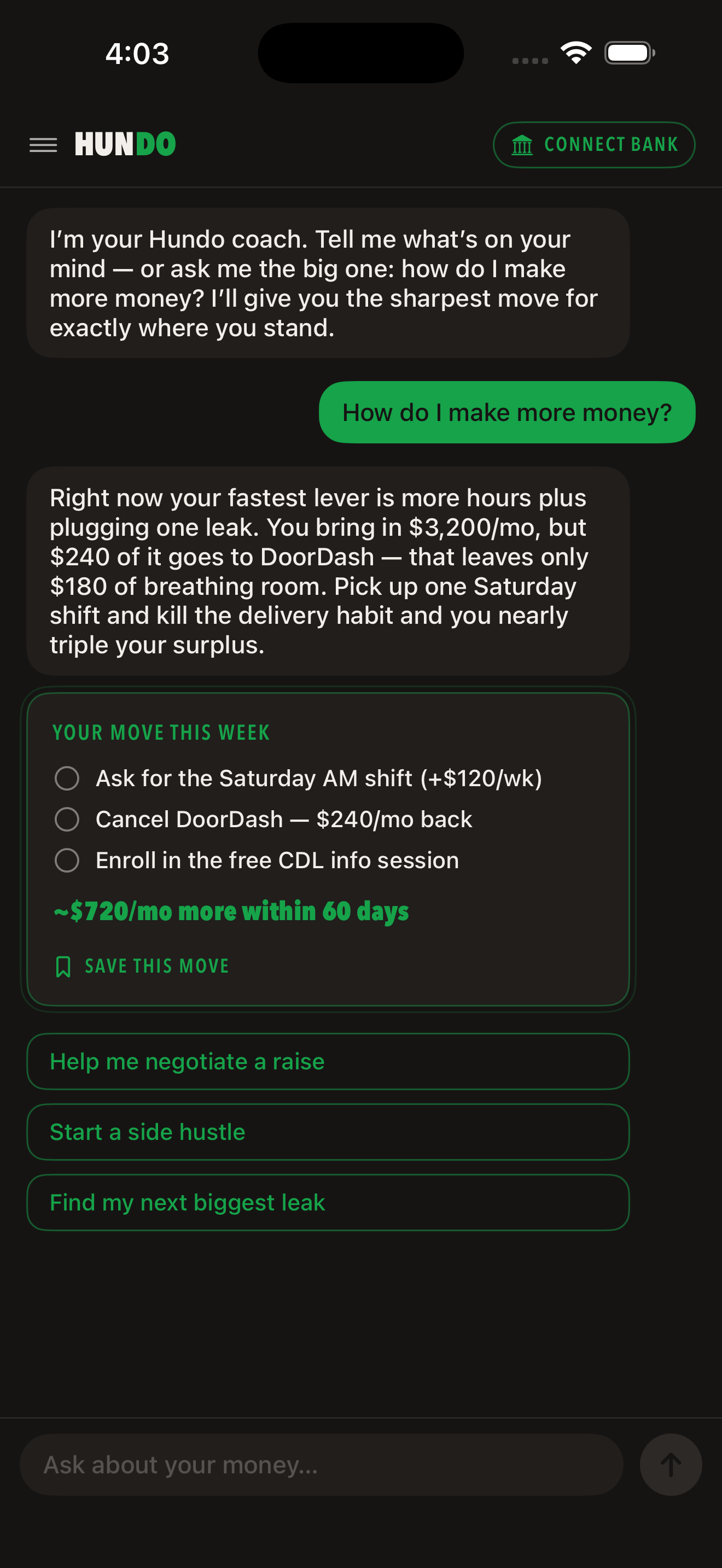 Hundo: AI Money Coach screenshot 3