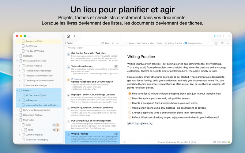 Screenshot #3 pour Notebooks : écrire, organiser