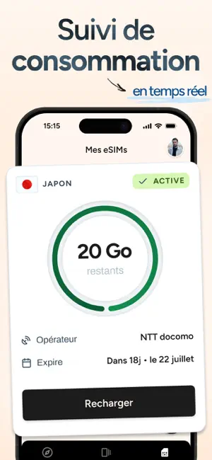 voilà : eSIM Voyage & Internet iPhone screenshot 4