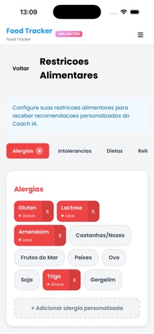 Food Tracker App screenshot