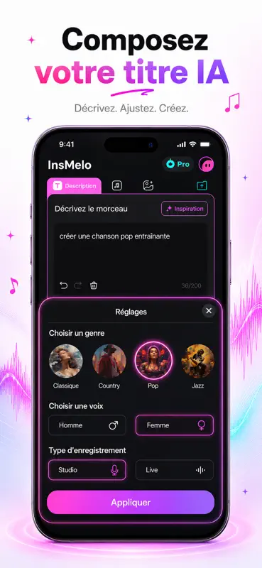 MV AI Song Music Video・InsMelo screenshot 7 of 8