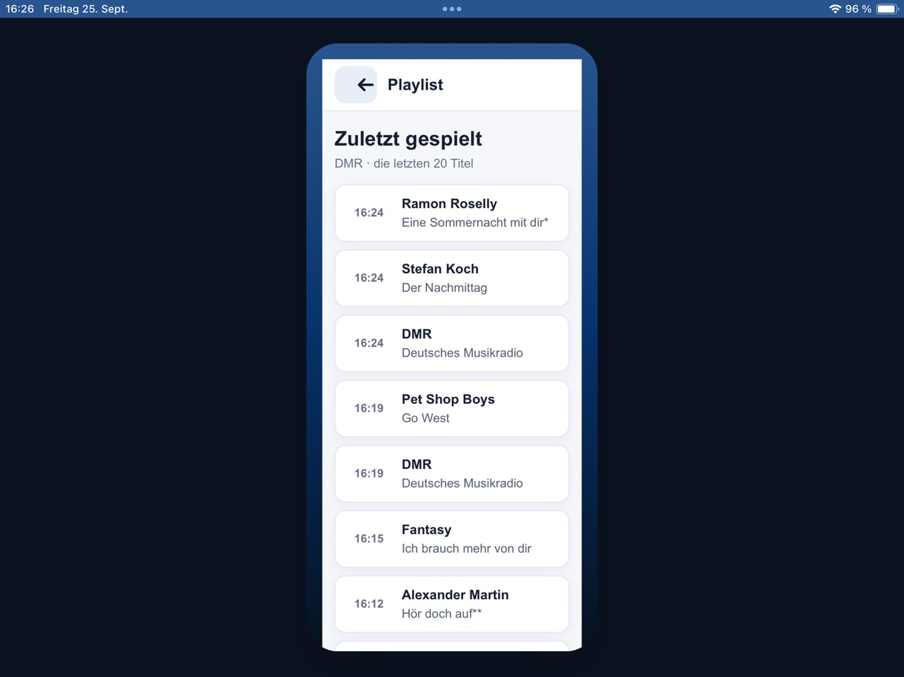 Screenshot 9 of DMR - Deutsches Musikradio