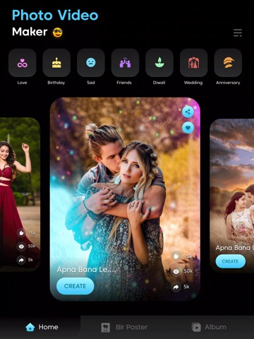 Photo Video Maker with song iPad screenshot