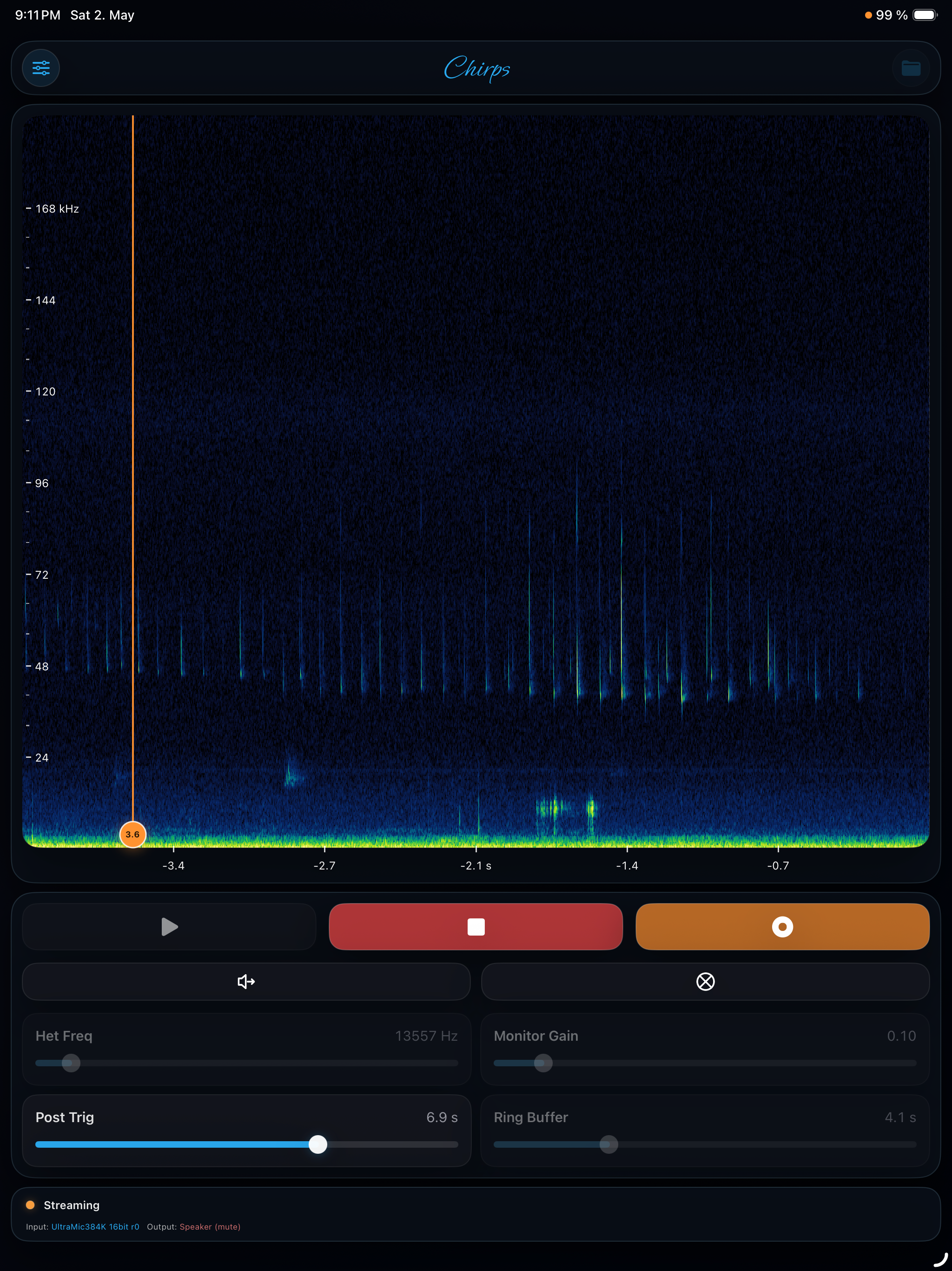Chirps Recorder
