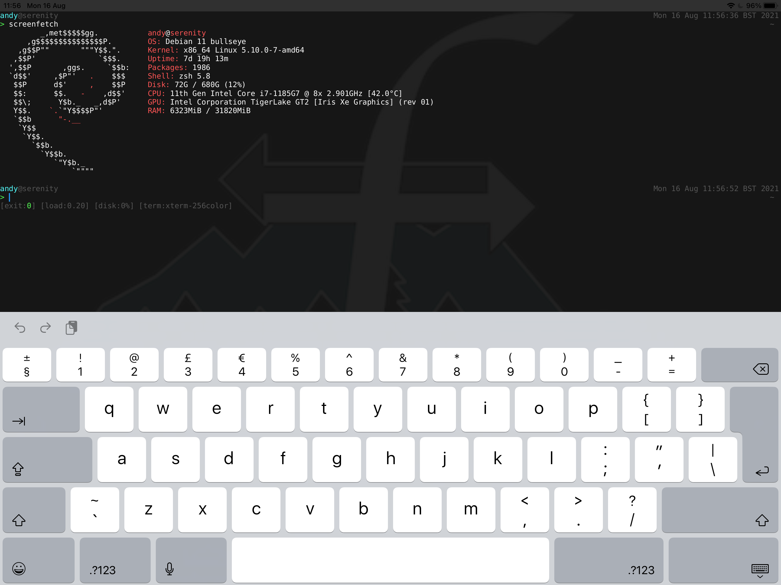 SSHTerm screenshot 4