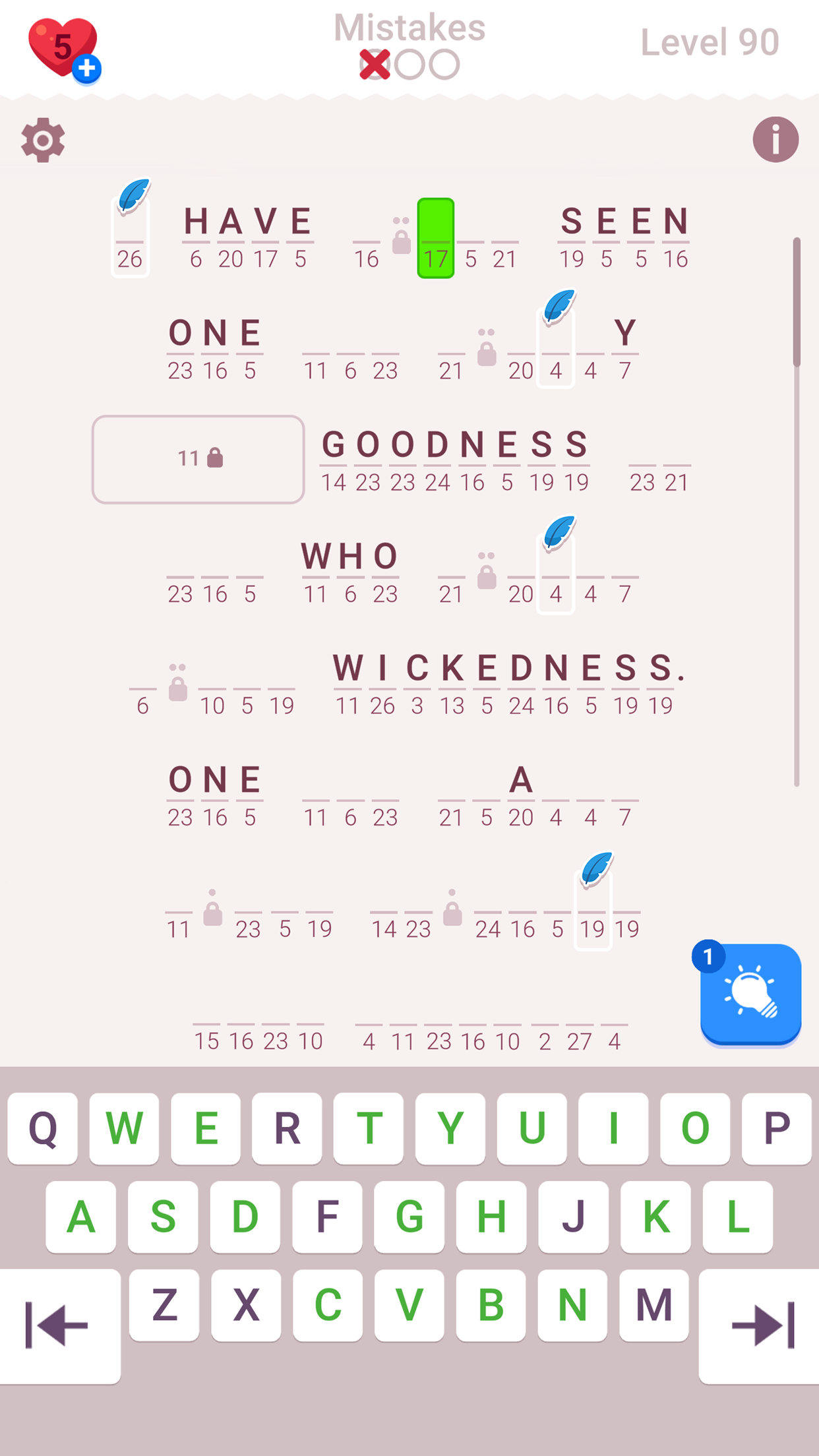 Cryptogram: Word Brain Puzzle screenshot 6
