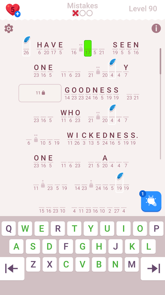 #6. Cryptogram: Word Brain Puzzle (iOS) 由: Joyteractive