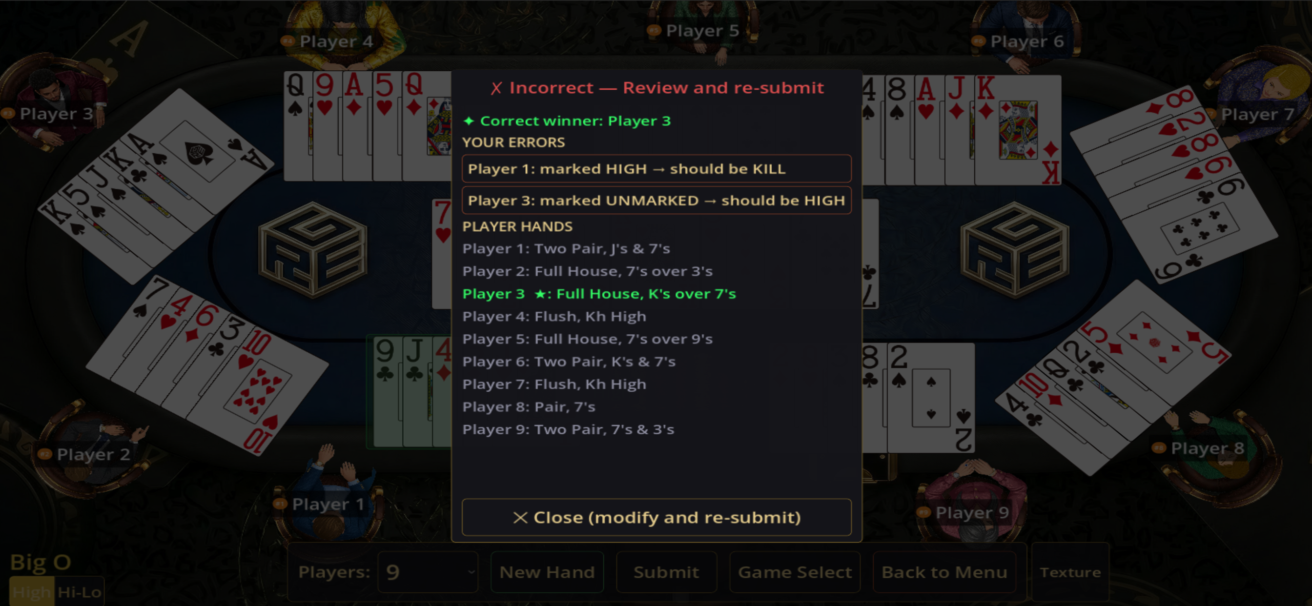 REG Poker Hands Training