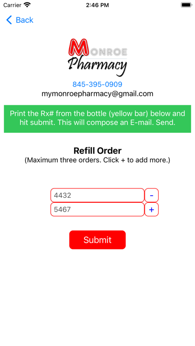 Monroe Pharmacy by Mydesh Inc iPhone screenshot 4 - Medical app