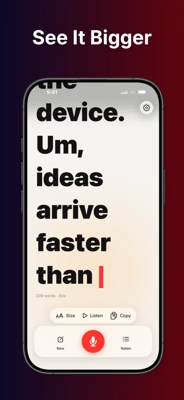 SayRay: Big Text as You Talk screenshot 3 of 8