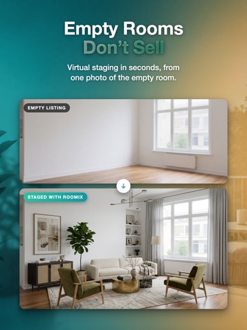 Roomix - AI Home Redesign iPad screenshot