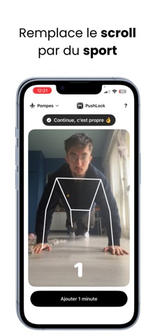 PushLock - Pompes & bloqueur iPhone screenshot 1