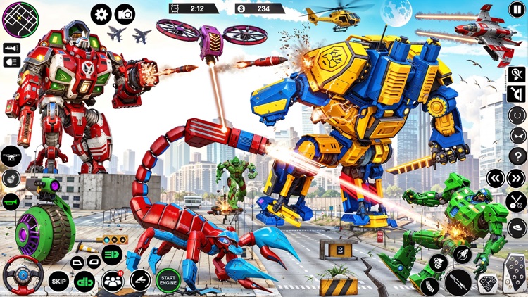 Scorpion Robot Car Shooting screenshot-5