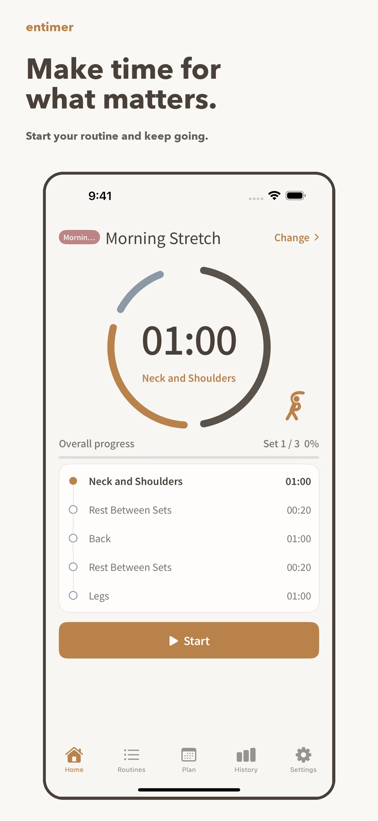 Screenshot 1 of entimer | Routine Timer