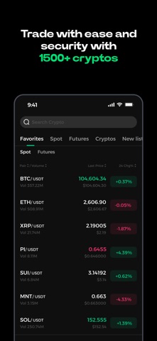 WOO X Pro: Buy & Sell Crypto iPhone screenshot