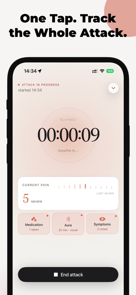 MigrainePal App Store screenshot 3 of 8