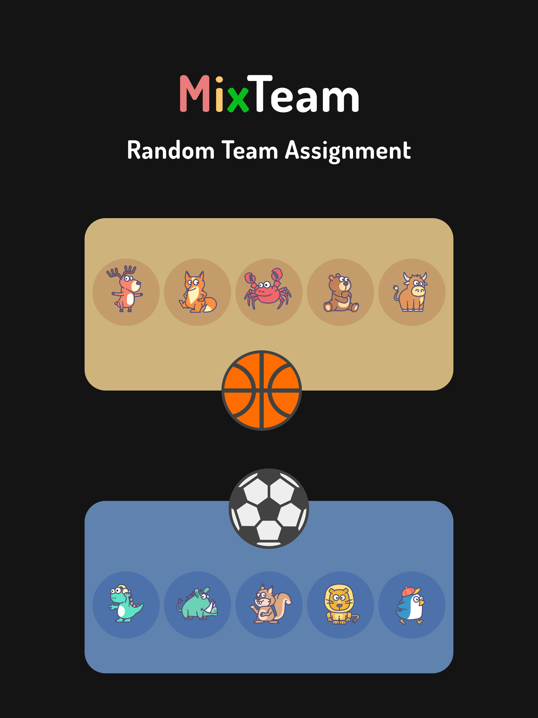 Mix Team - Team Generator