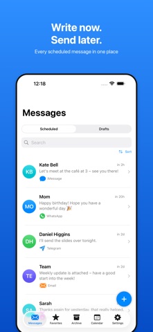 Schedule Messages Pro Screenshot 1 of 6