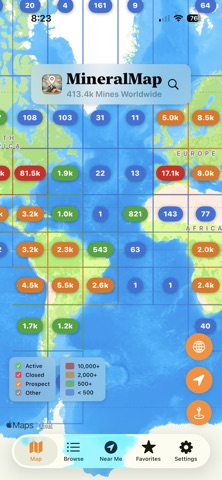MineralMap App Store preview screenshot 1