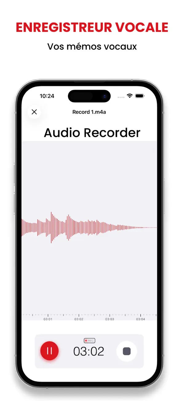 Screenshot #2 pour Recorder Plus : Voice Recorder